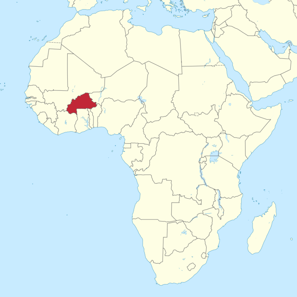 Map of Burkina Faso