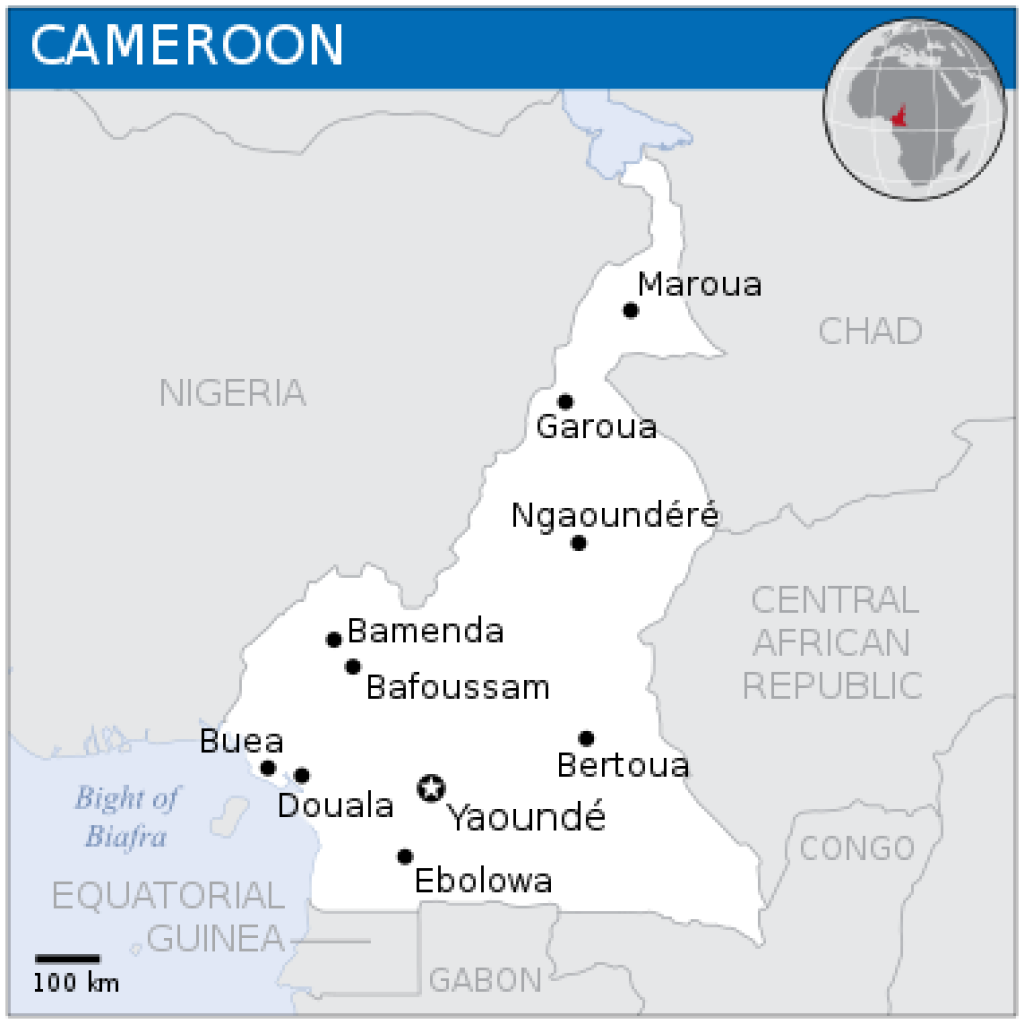 Map of Cameroon