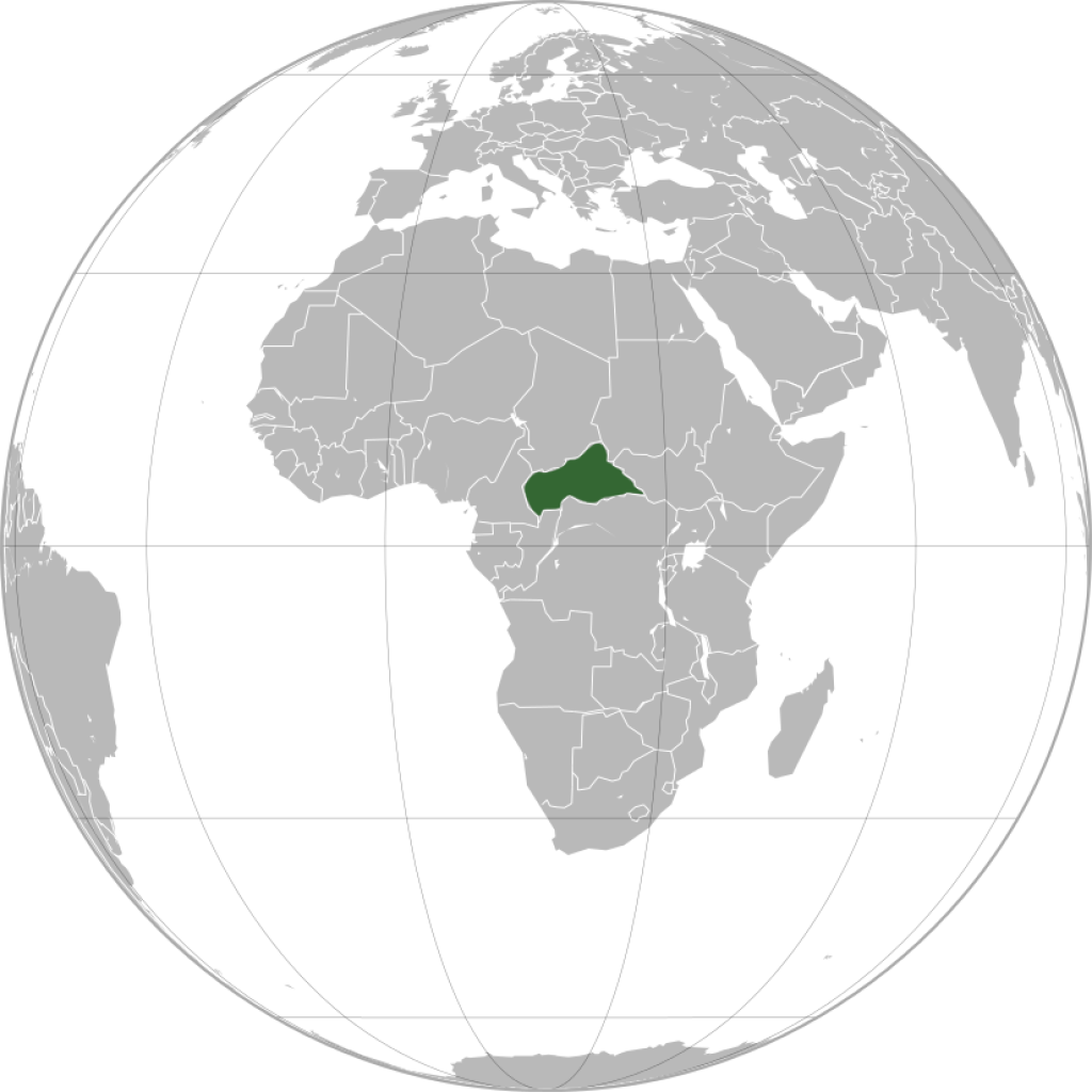 Map of Central African Republic