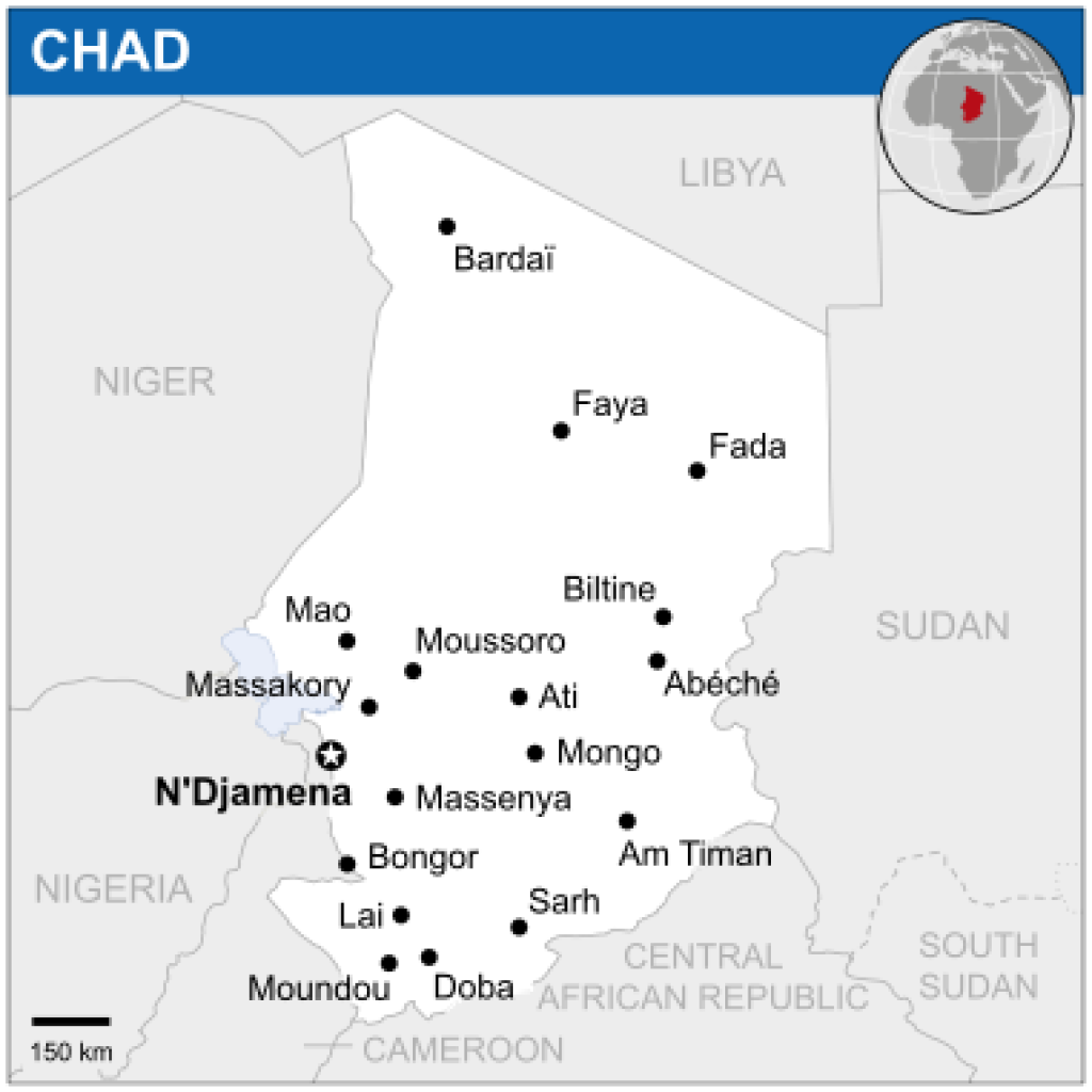 Map of Chad