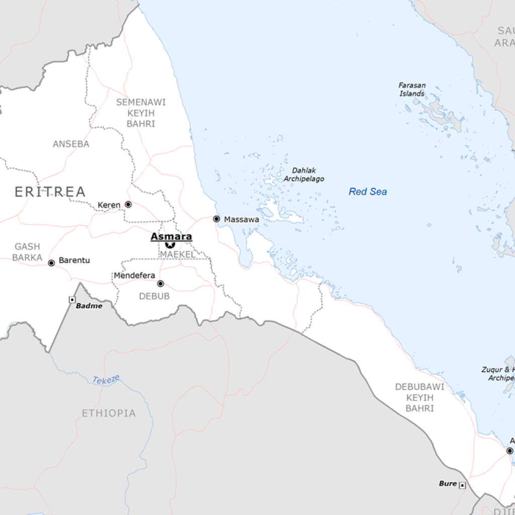 Map of Eritrea