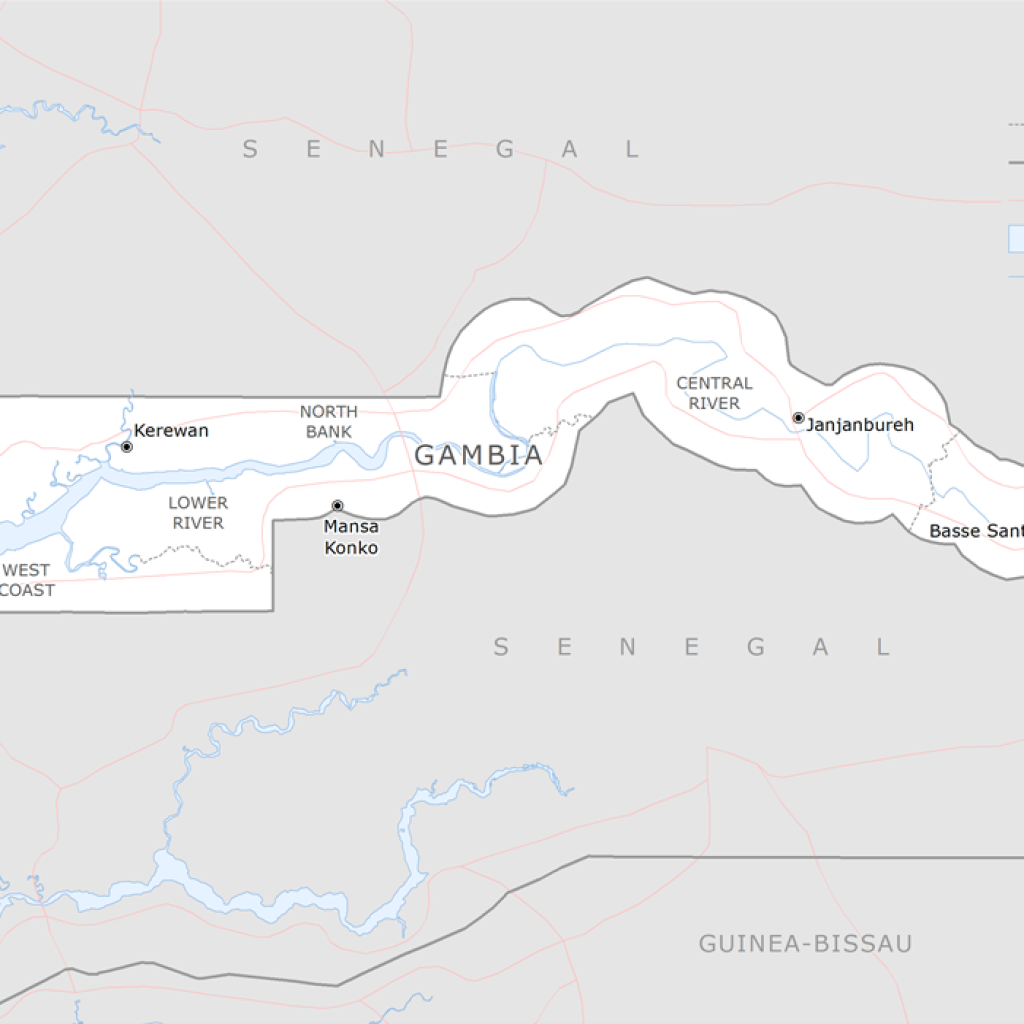 Map of Gambia