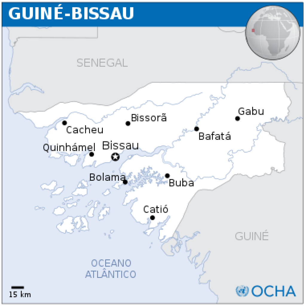 Map of Guinea-Bissau