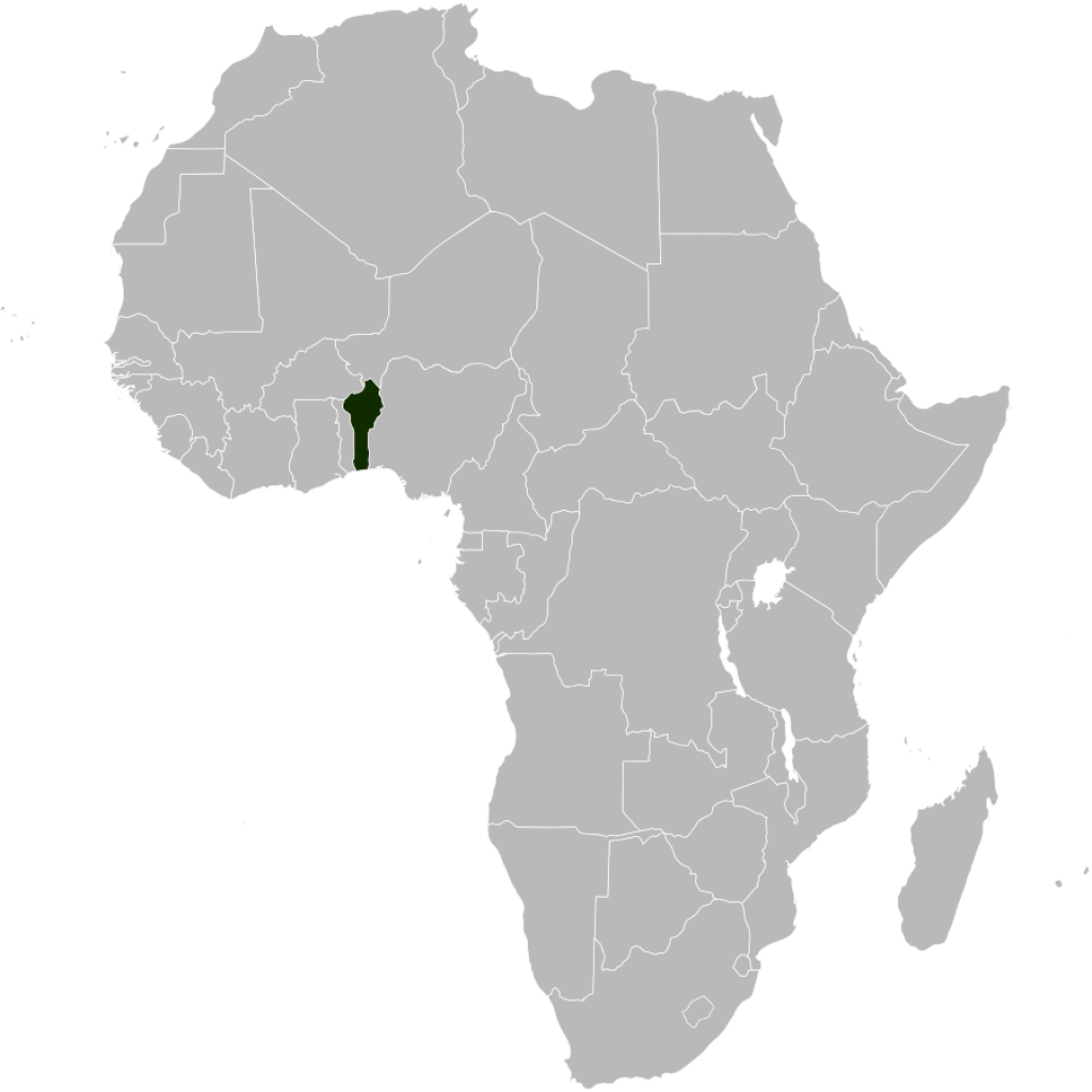 Map of Benin