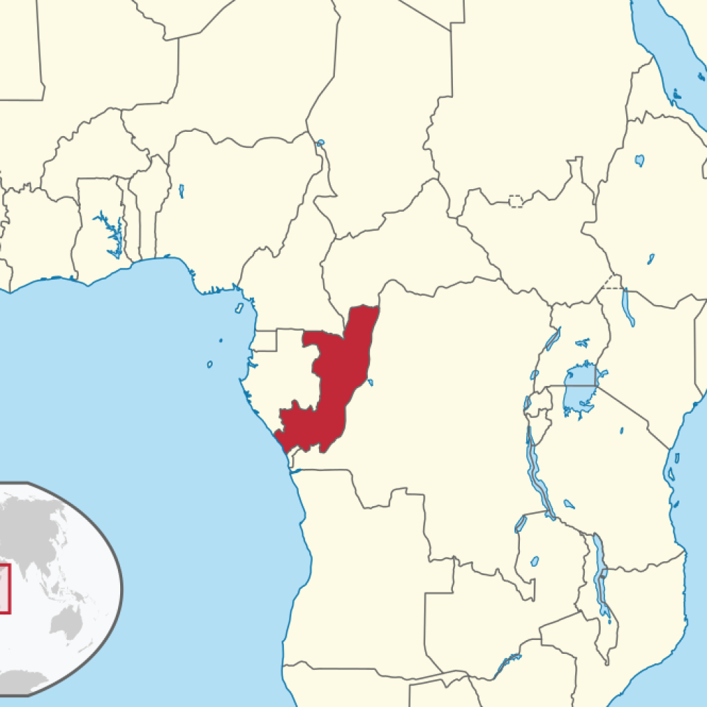 Map of Republic of the Congo