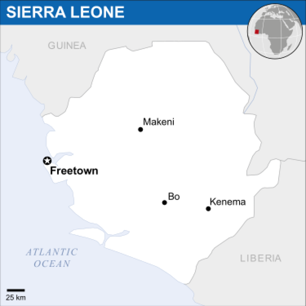 Map of Sierra Leone