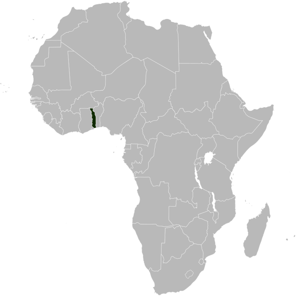 Map of Togo