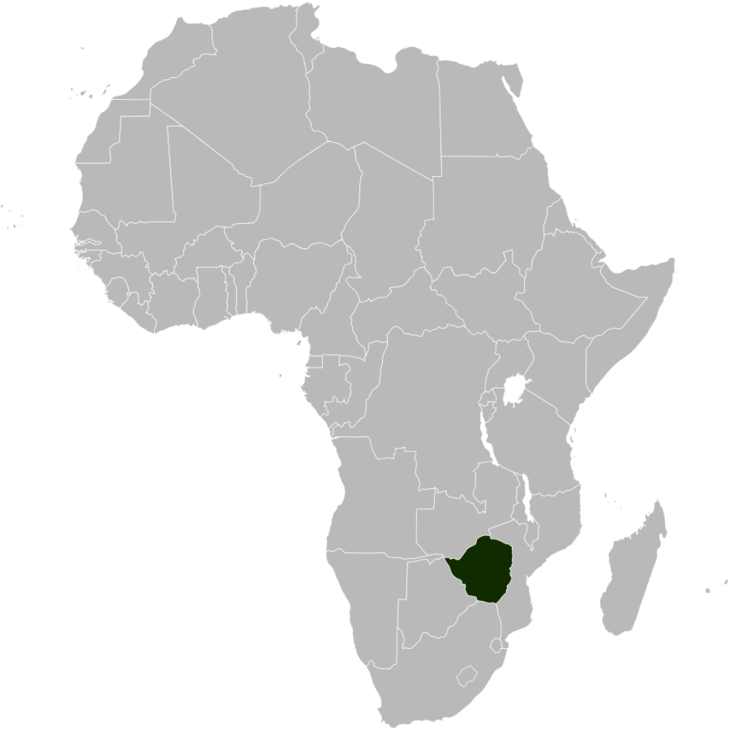 Map of Zimbabwe