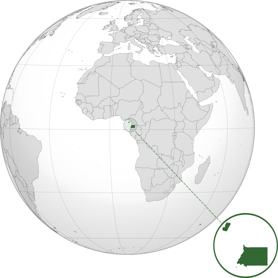 Map of Equatorial Guinea